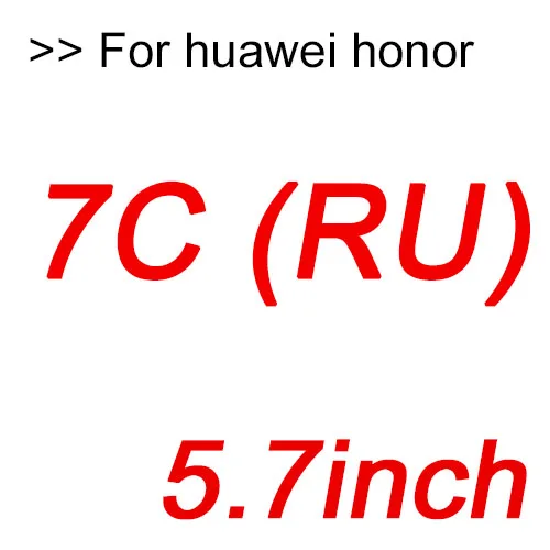 Защитное стекло на Honor 7a чехол для huawei 7c 7x 7a pro 7s 7 a c x s Защитная пленка закаленное стекло полное покрытие 3D - Цвет: 7c RU 5.7 inch