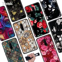 Rose Flower Vintage Flowers Black Soft Case for Oneplus 7 Pro 7 6T 6 Silicone TPU Phone Cases Cover Coque Shell