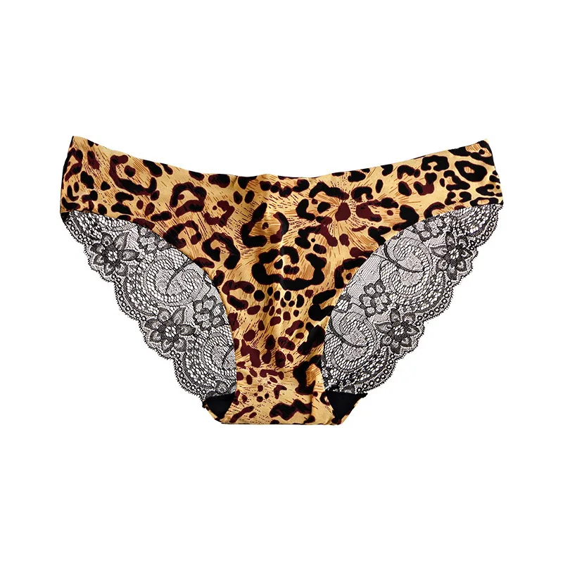 Plus Size Ultra-Thin Seamless Briefs Ladies Breathable Cotton Panties Women Transparent Lace Underwear Women Ice Silk Sexy Panty (19)