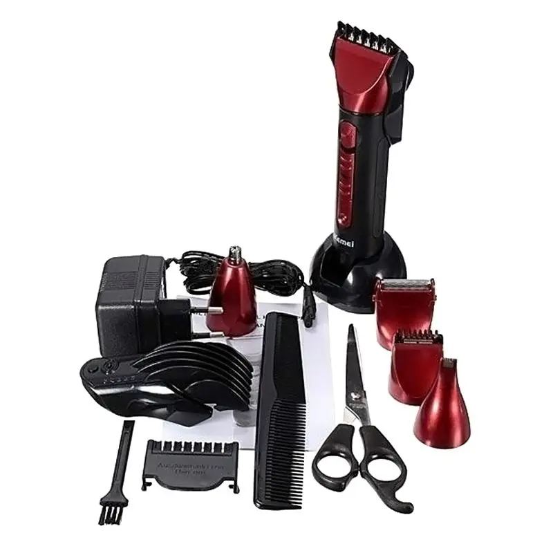 

Kemei Professional 5 In 1 Clipper Hair Trimmer Nose Beard Hair Cutter Machine Men's Hair Clippers Christmas Gifts