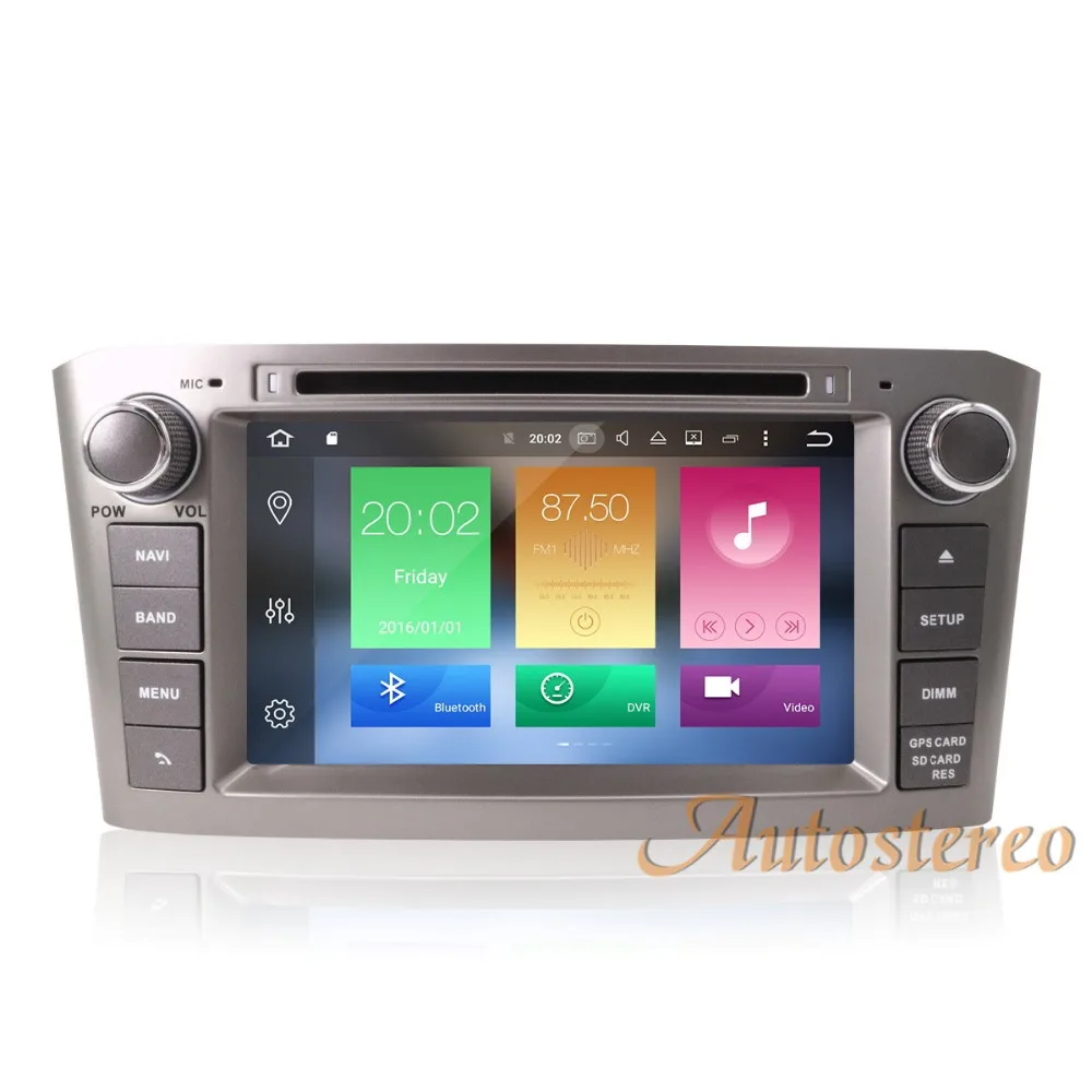 Android 8,1 Octa Core reproductor de DVD del coche para Toyota Avensis 2002-2008 T250 GPS de navegación del coche multimedia estéreo auto radio unidad de cabeza