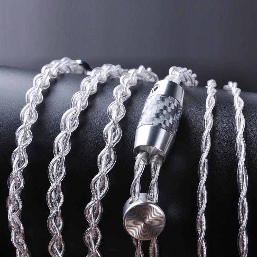 Yinyoo 4 Core Pure Silver Upgraded Cable 2.5/3.5mm
