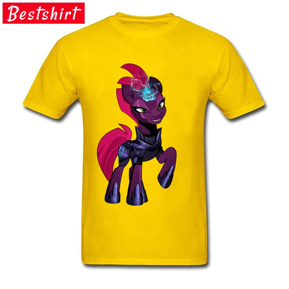 ComicsFashionable Short Sleeve Tops Tees Summer/Autumn Prevailing O Neck All Cotton Top T-shirts Men's T-Shirt Design  My Little Pony Tempest Shadow  12886 yellow