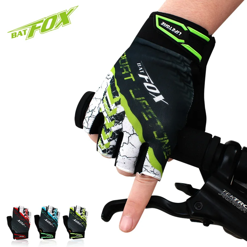 Prix pour BATFOX sport vtt vélo doigt à moitié cyclisme gants vélo gants d'été vélo gant accessoires pour hommes femmes Prix pour BATFOX sport vtt vélo doigt à moitié cyclisme gants vélo gants d'été vélo gant accessoires pour hommes femmes