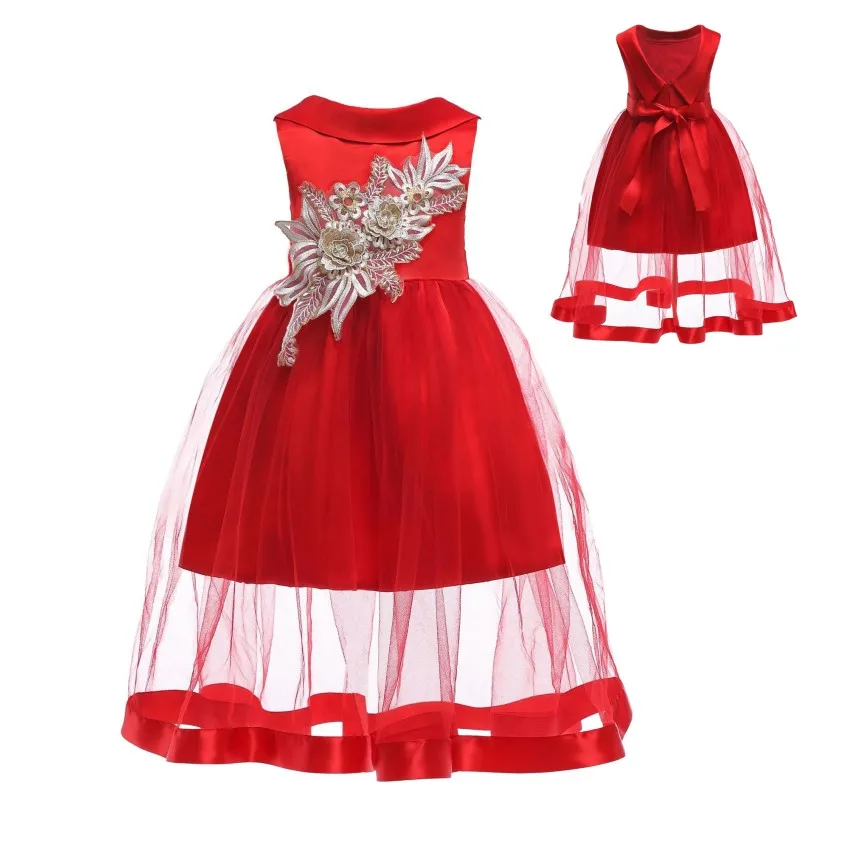 Kids Wedding Flower Girls Dress Children Princess Party Pageant Formal