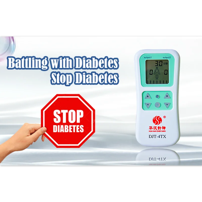 

Diabetic Blood Sugar Device DJT-4TX Diabetes Holographic Impulse Electrotherapy Acupoint Stimulator