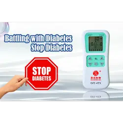 Диабетическое устройство для сахара в крови DJT-4TX диабет голографический импульс Электротерапия акупунктурный стимулятор