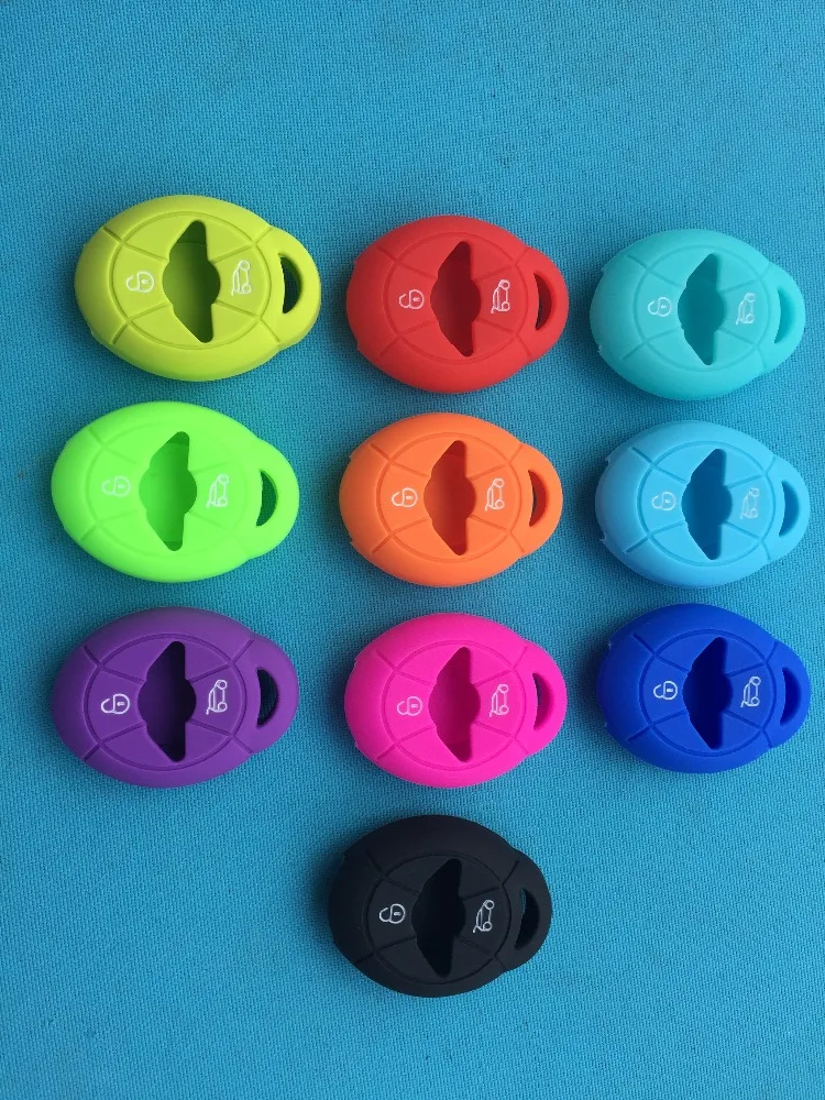 1Pc 2 Buttons Remote Smart Silicone Car Key Case Cover For Bmw Mini Cooper One S R50 R52 R53 Styling Shell Blank Accessories key case,key case cover,car key shell,remote control case cover