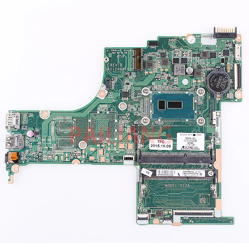 Best Price PAILIANG Laptop motherboard for HP 15-AB 15T-AB I3 PC Mainboard 823916-001 823916-601 DAX12AMB6D0 tesed DDR3