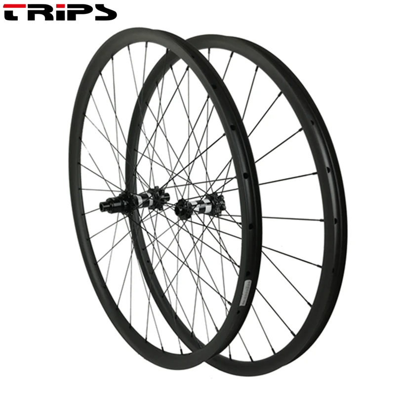 

carbon mtb wheels 29er 27mm width asymmetric XC mountain bike carbon wheelset 350 center lock boost hubs mtb bicycle wheels 1420