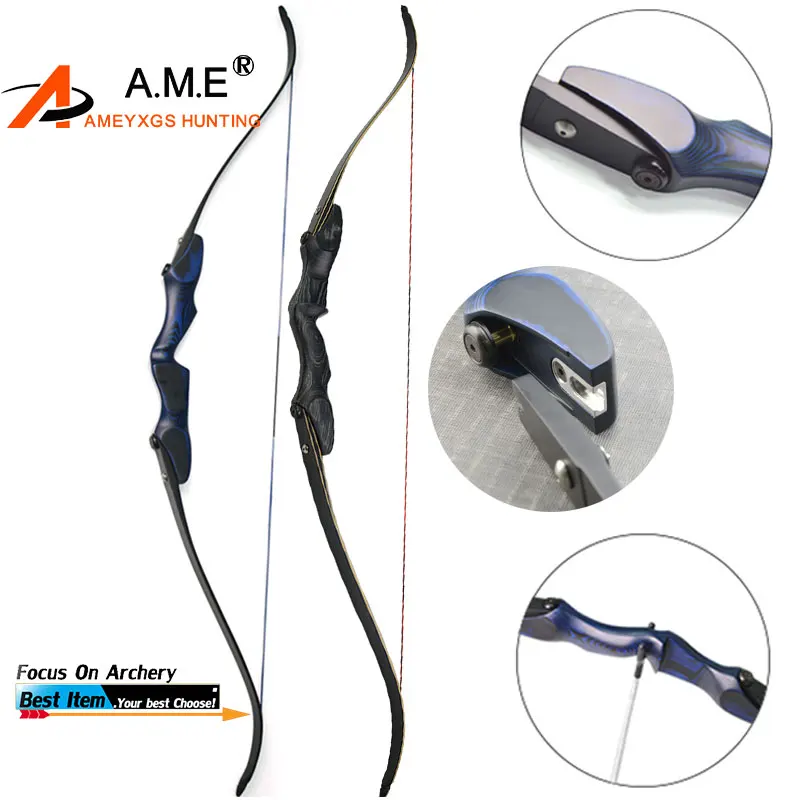 

1PC 60" Archery Recurve Bow Takedown 30-60lbs Adult Shooting Sports Hunting Right Hand Outdoor Shooting Accessories Bow Arrow