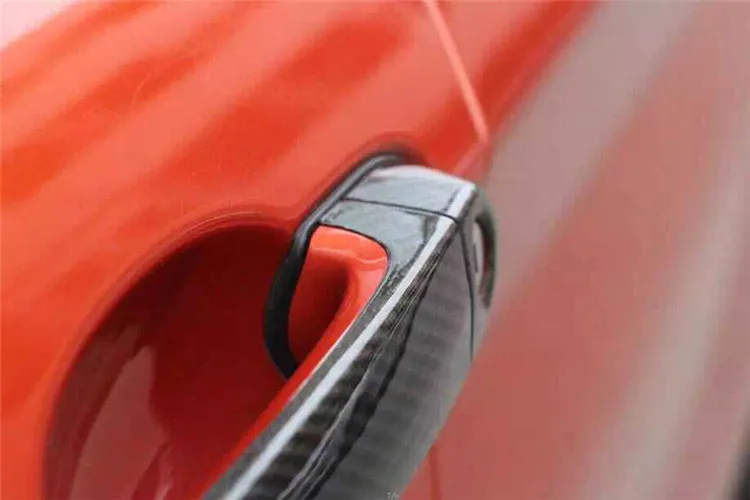 Для BMW углеродное волокно Авто дверная ручка наружная отделка крышки для BMW X1 F84 X3 F25 X4 F26 X5 E70 X6 E71- наклейка