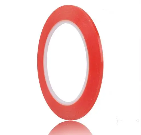 5 мм* 25 м красный двусторонний скотч пластиковая, клейкая лента для ПК мобильного телефона ЖК-экран супер очень клейкий ремонт ультра тонкий