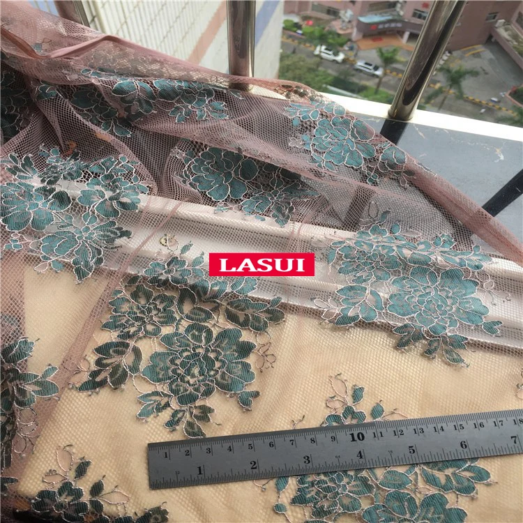 LASUI 1,5 м* 1,5 м = 1 шт. Многоцветный полый шнур кружево с ресничками Ткань Мягкое французское кружево для diy свадебное платье аксессуары C0193