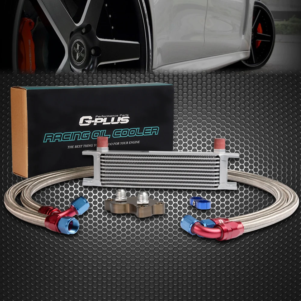 FOR BMW MINI COOPER SUPERCHARGER R53 Silver 10 ROW ENGINE OIL COOLER