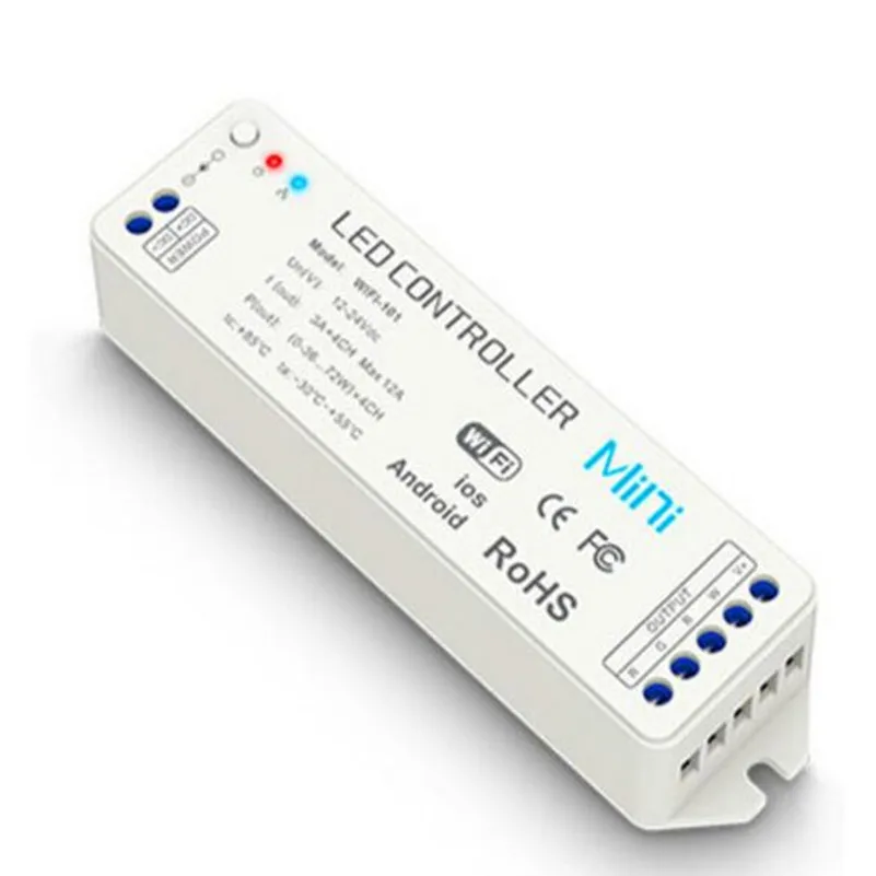 

Million colors MINI WIFI rgbw controller iOS/Android APP WiFi RGBW led controller Wireless 2.4G For rgbw led strip light DC5-24V