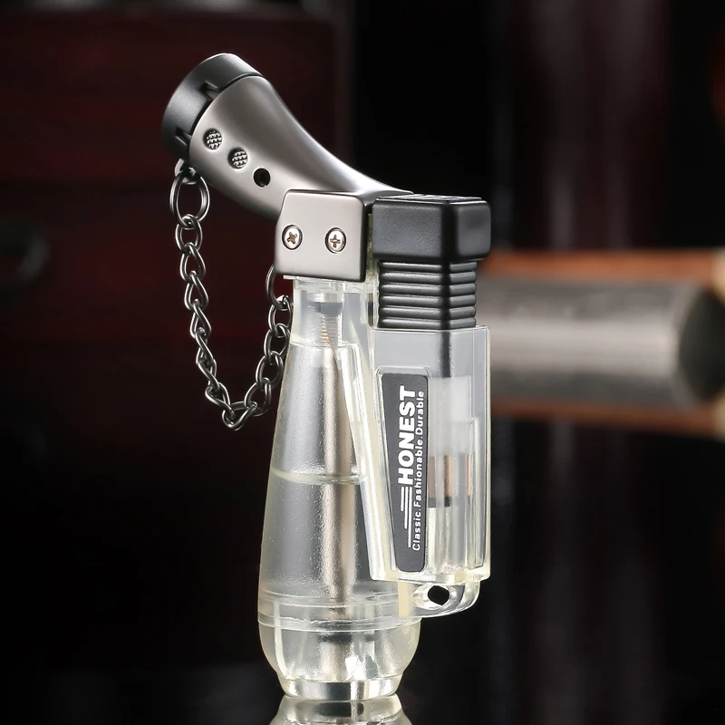 1x Windproof Refillable Jet Torch Lighter Butane Gas pocket Cigar