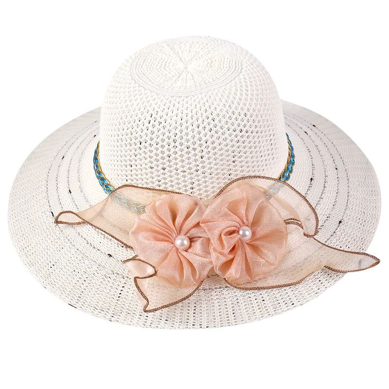 

21 Color Sun Hat UV Protection Panama Cap Summer Travel Holiday Straw Hat Women Big Wide Brim Beach Cap Foldable Leisure Beach