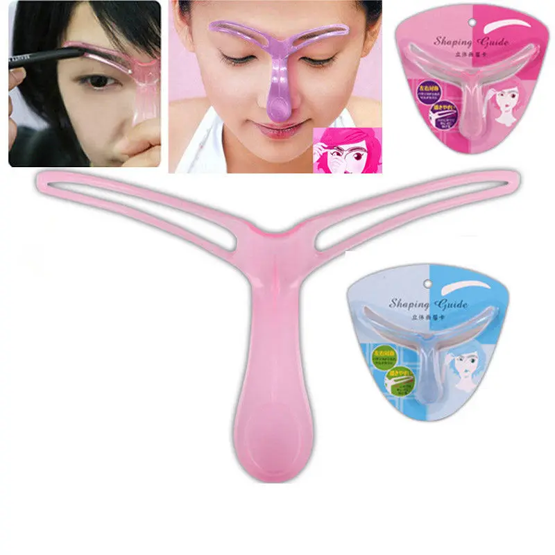 

High Quallity Makeup Eyebrow Grooming Stencil Shaper Ruler Measure Tool