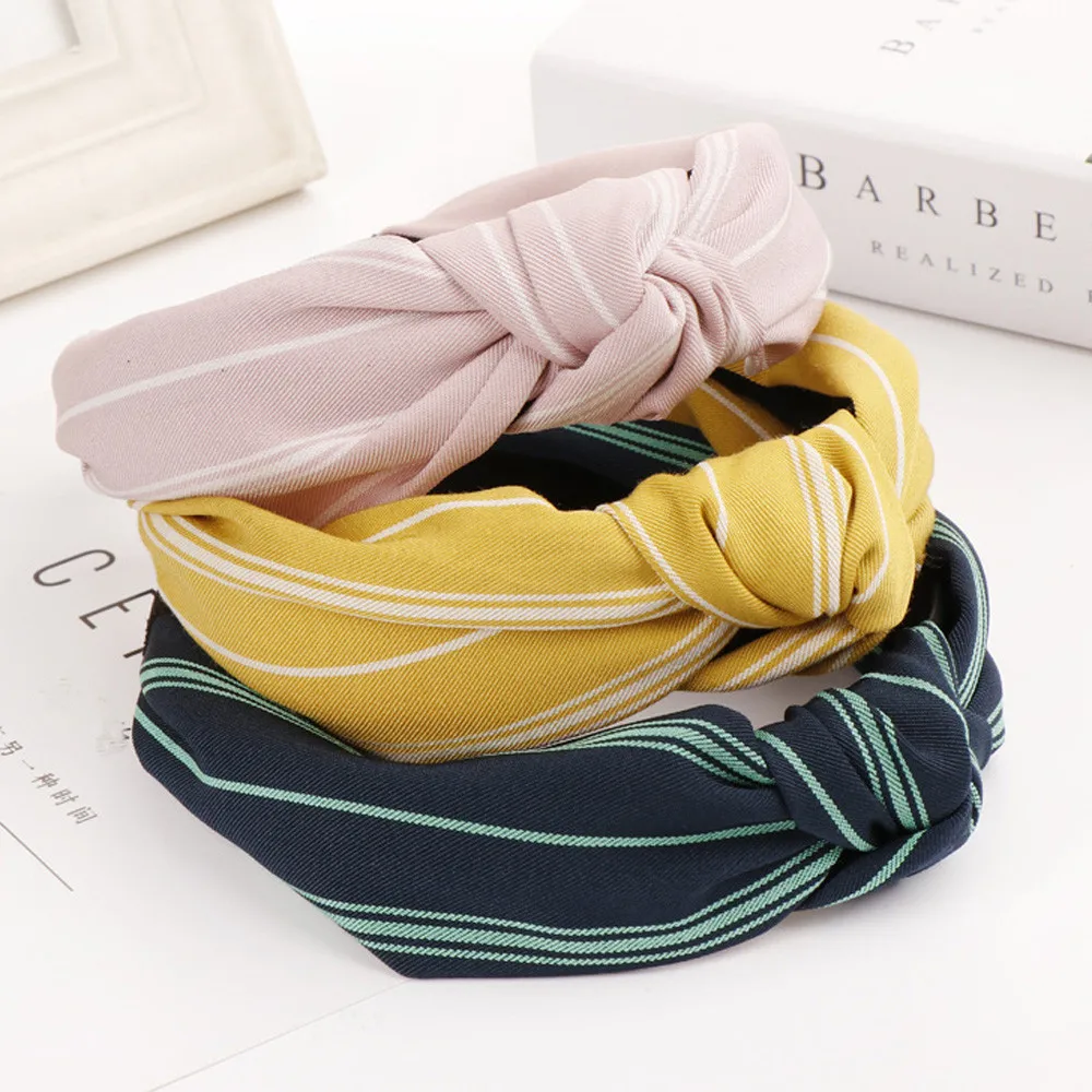 

Fashion Bow Knot Hairband Women Hair Head Hoop Simple Sweet Girls Hair Headband Yellow,Black,Navy,Red,Green,Pink,Army Green