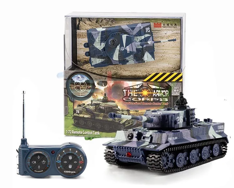 1: 72 RC мини-танк Германия Тигр битва 1/72 высокая имитация с дистанционным радиоуправлением Panzer бронированный автомобиль детские электронные игрушки