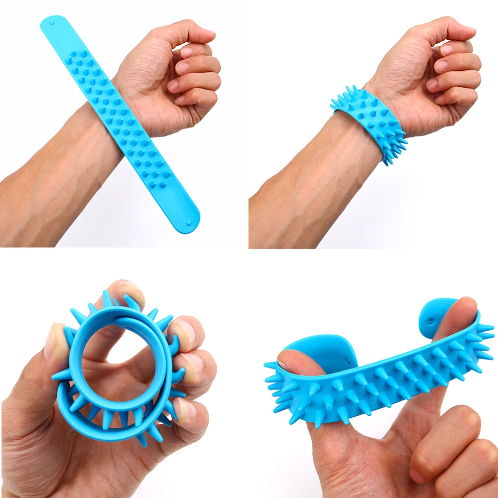 Браслет Spiky Slap силиконовые браслеты антистресс с шипами для офиса школы класса