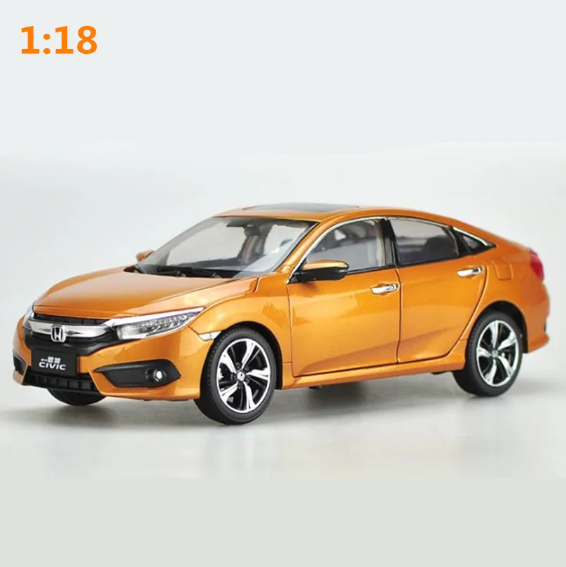 Высокая имитация HONDA CIVIC 2016 модель автомобиля 1:18 передовая Коллекция игрушек из
