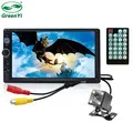 GreenYi 5 дюймов lcd HD 800*480 Автомобильный зеркальный монитор универсальный 2 видео вход цветной монитор парковки видео игры