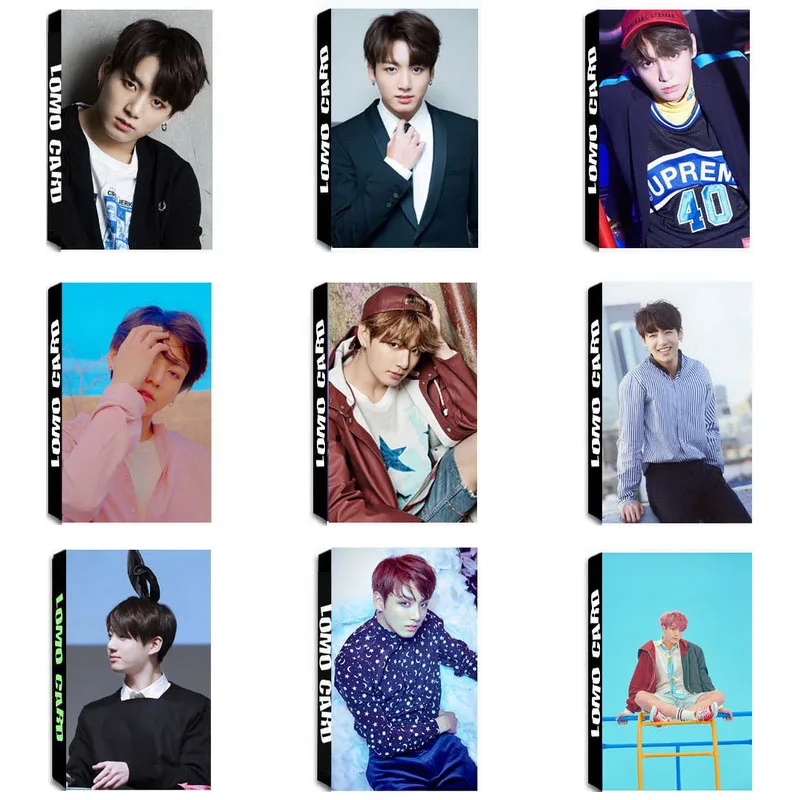 

YANZIXG KPOP BTS Bangtan Boys Album JUNG KOOK Self Made Paper Lomo Card Photo Card Poster HD Photocard