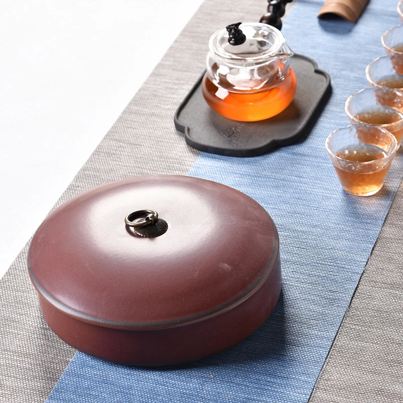  Vintage Ceramic Tea Caddy Pu'er Tea Cans Tea Storage Box Kitchen Accessories Food Containe Tea Wash - 32948525102