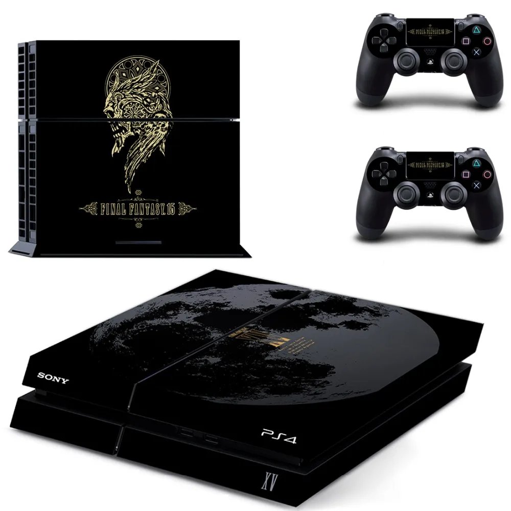 Final Fantasy XV наклейка на кожу PS4 Виниловая для консоли Playstation 4 и 2 контроллера |