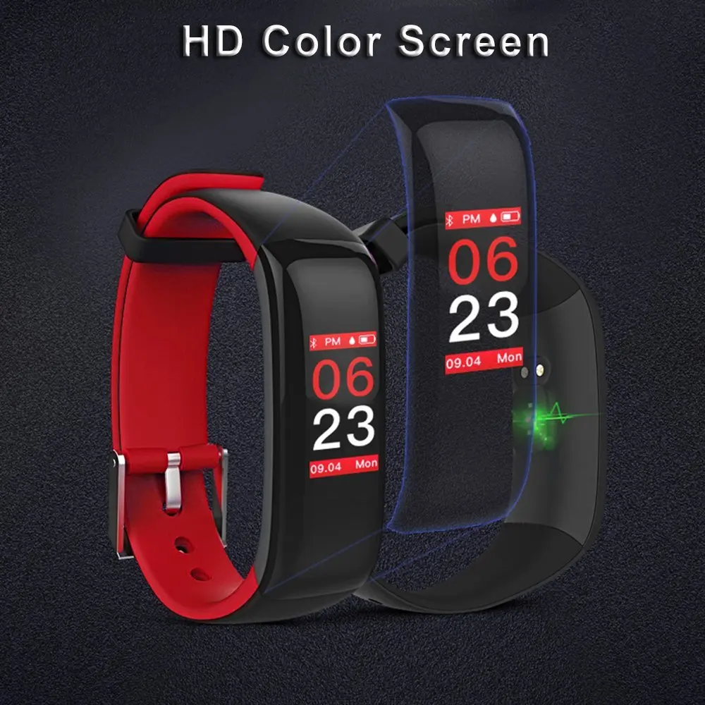 P1 Plus Color Smart bracelet Heart Rate Monitor Blood Pressure Watches Fitness Bracelet Activity Tracker Wristband | Электроника