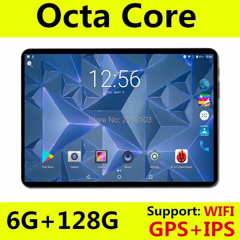 Новинка 2019 10 дюймов 4G FDD LTE планшет Octa Core 1280X800 IPS HD 8.0MP 6 Гб RAM 128 ROM Android 8 0 GPS планшеты 1