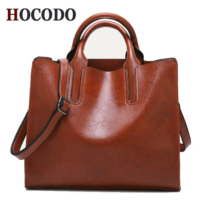 

HOCODO 2018 New Spring And Autumn Bags Women'S Leather Bags Ladies Handbag High Capacity Shoulder Messenger Bag