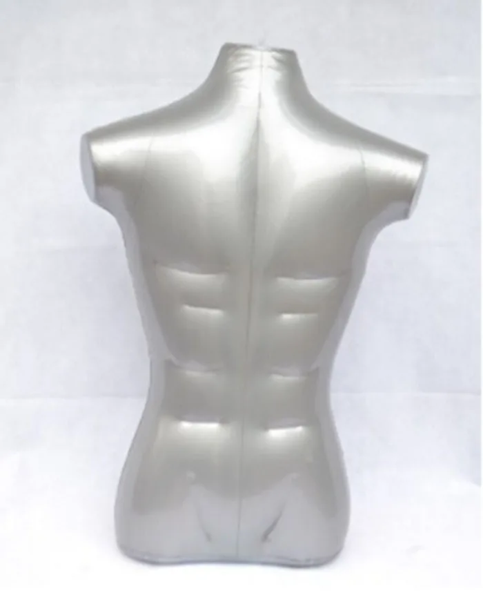 74 см половина туловища толще секции надувные манекены тела мужская модель Бюст без рук, манекен para ropa M00012