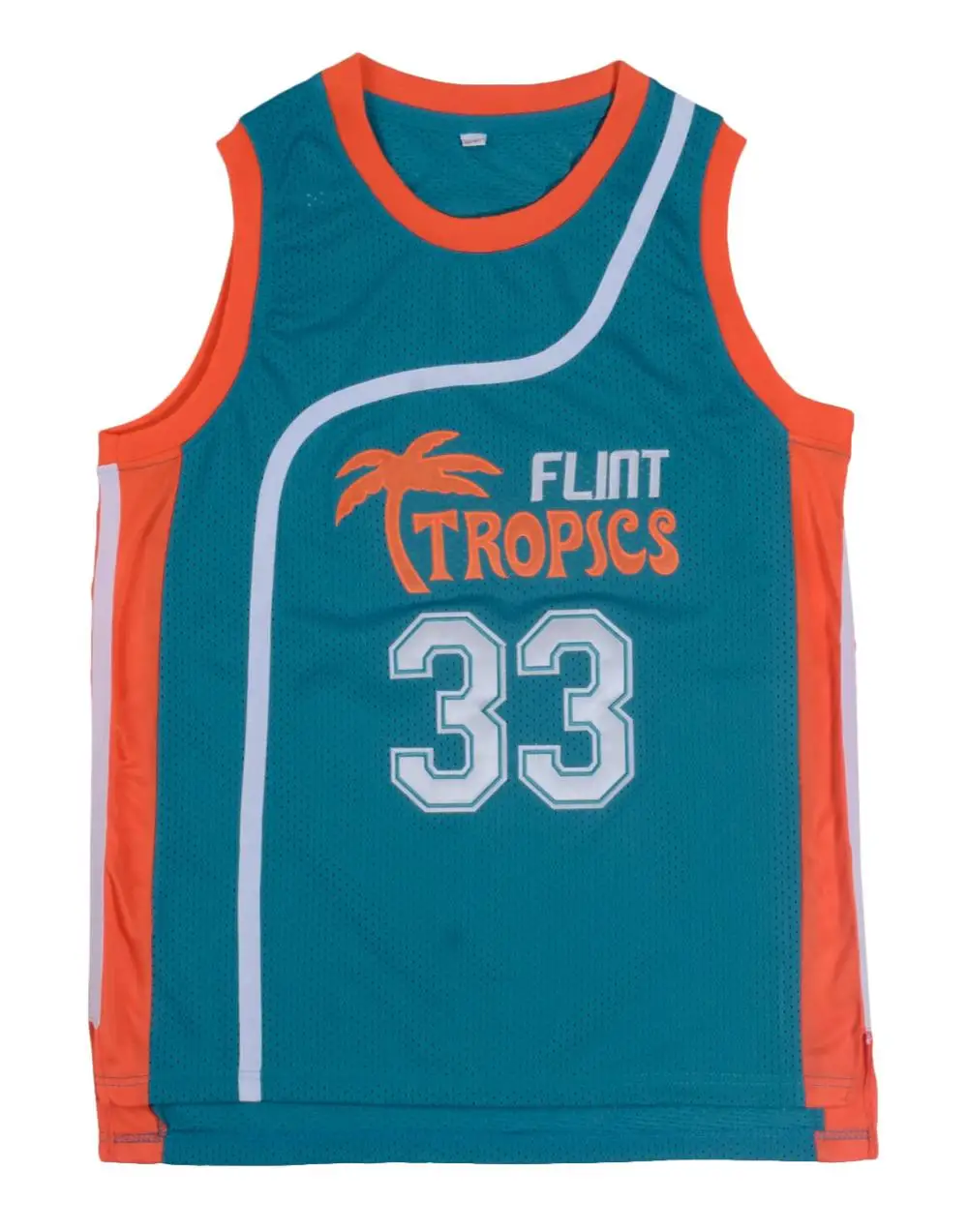 Jackie Moon Flint Tropical Throwback Jerseys 33 Retro Basketball Movie