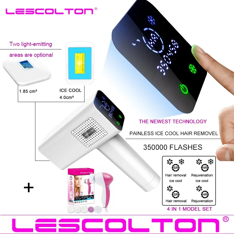 Фотоэпилятор Lescolton 2020 года 4 в 1 Icecool IPL Перманентный лазерный эпилятор для