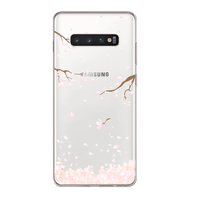 Ciciber Вишневое дерево для samsung Galaxy S9 S10 S8 S10+ плюс S10e крышка чехол для телефона из мягкого ТПУ с рисунком Чехлы для S7 S5 S6 Edge mini Fundas Coque - Цвет: WM05296