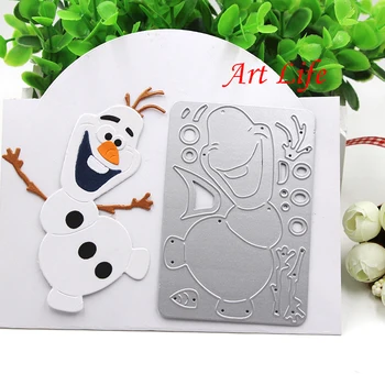 

2017 New Hot Sale Olaf Metal Cutting Dies Stencils Template for Scrapbooking Card Album Embossing Decor DIY Metal Crafts Gift