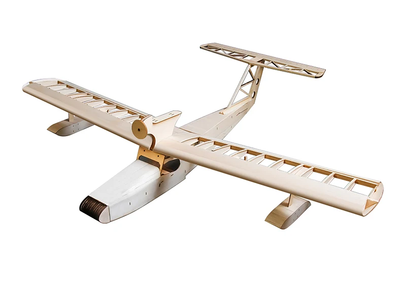 Balsa Wood Airplane Model RC Kit 