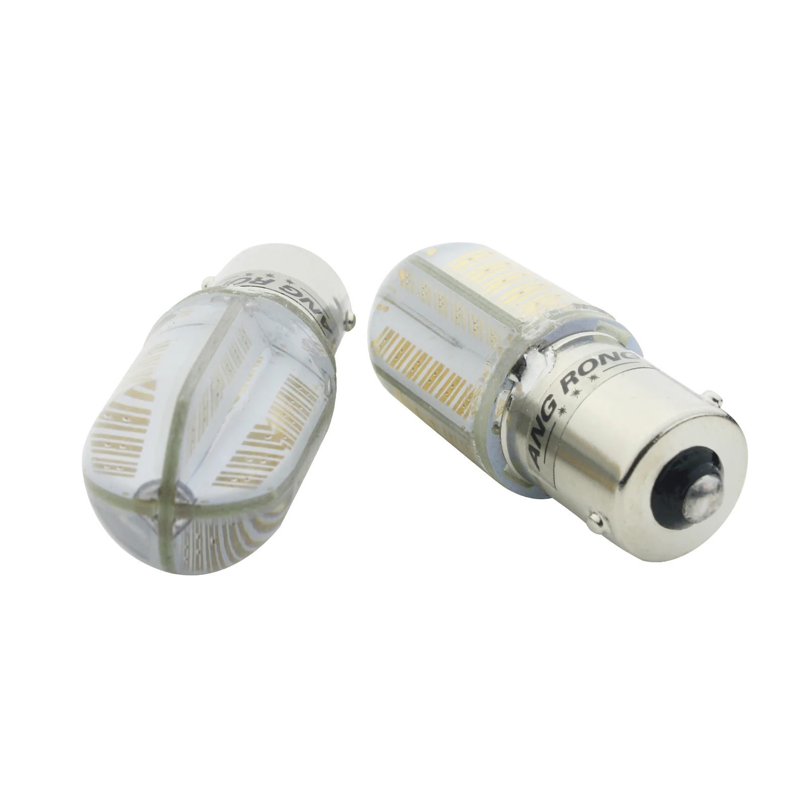 ANGRONG 2x BAU15s PY21W RY10W COB 8W Янтарный светодиодный индикатор поворота лампы