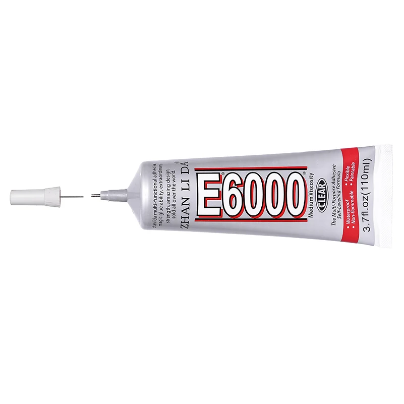 

5Pcs Transparent 110ML E6000 Glue Super Epoxy Resin Touch Screen Adhesive E-6000 Jewelry Metal Wood Fabric Textile Plastic Paper