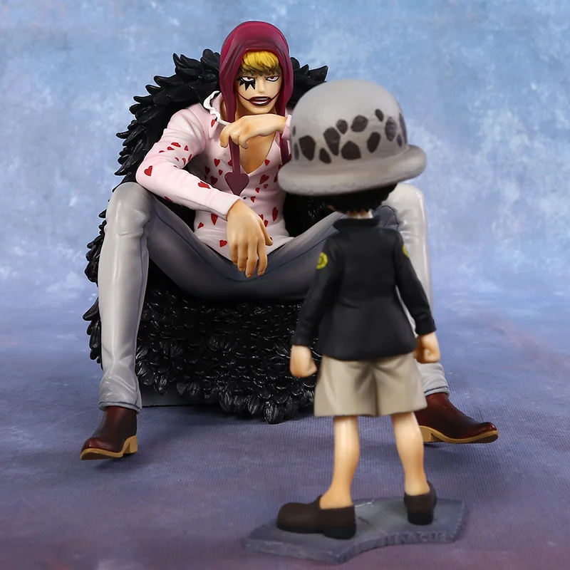 New japan 2pcs/set anime 12 16cm Corazon Trafalgar Law pvc action
