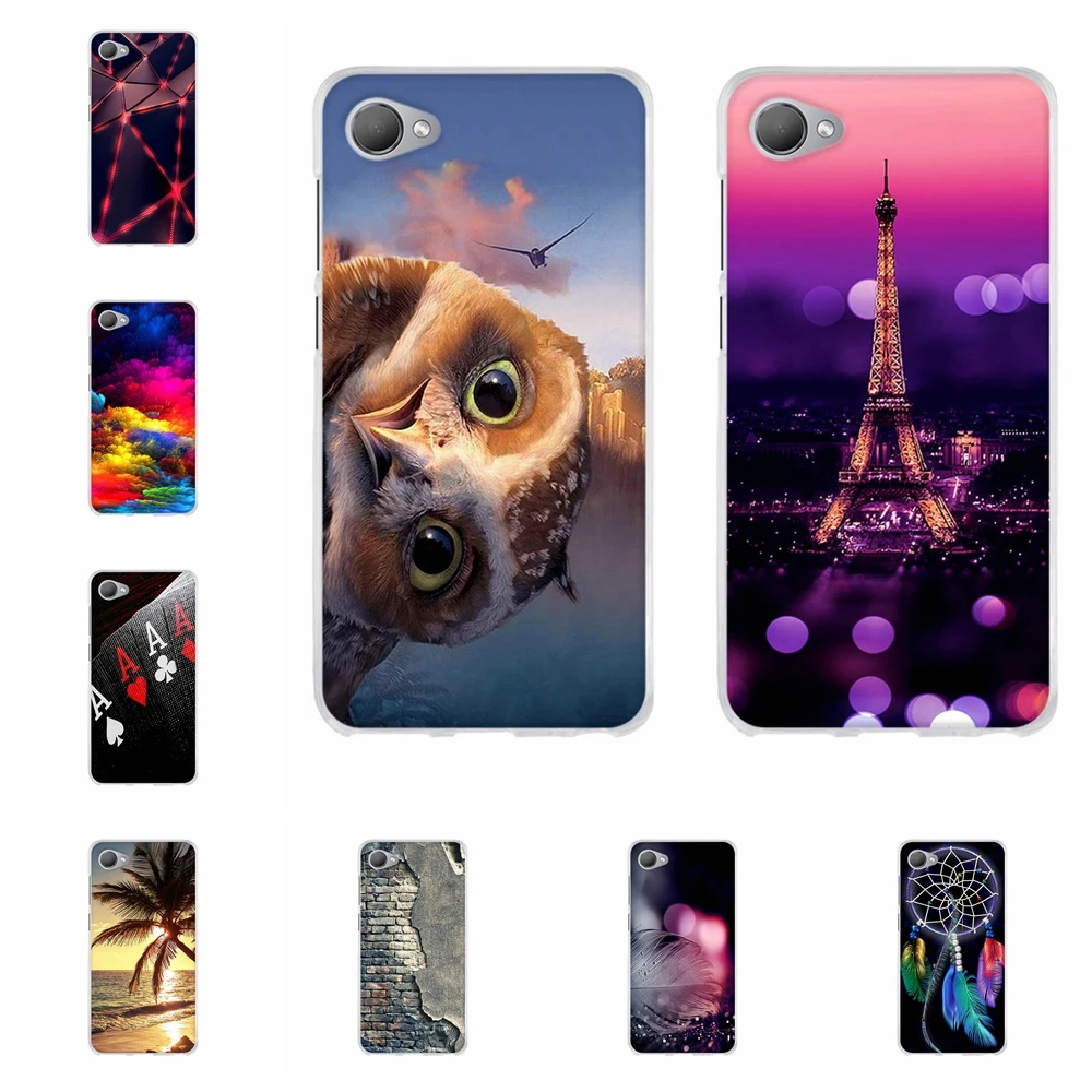 

For HTC Desire 12 Cover Ultra Slim Soft TPU For HTC Desire 12 Phone Case Exotic Scenery Patterned For HTC desire 12 Shell Capa