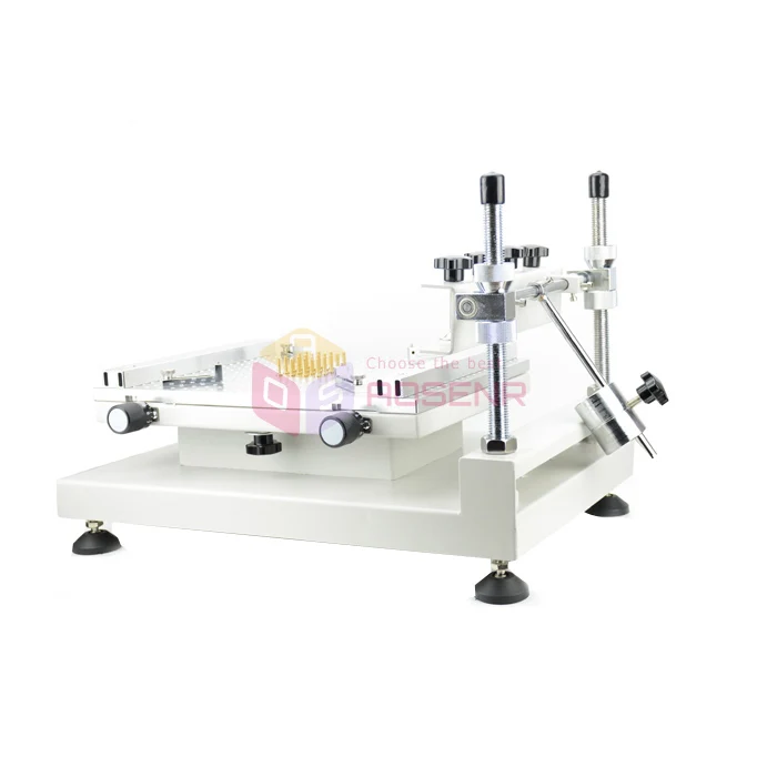 

High Precision Manual Stencil Printer Silk Printing Machine 3040 Solder Paste SMT Screen Printer Machine w/ Aluminum Platform