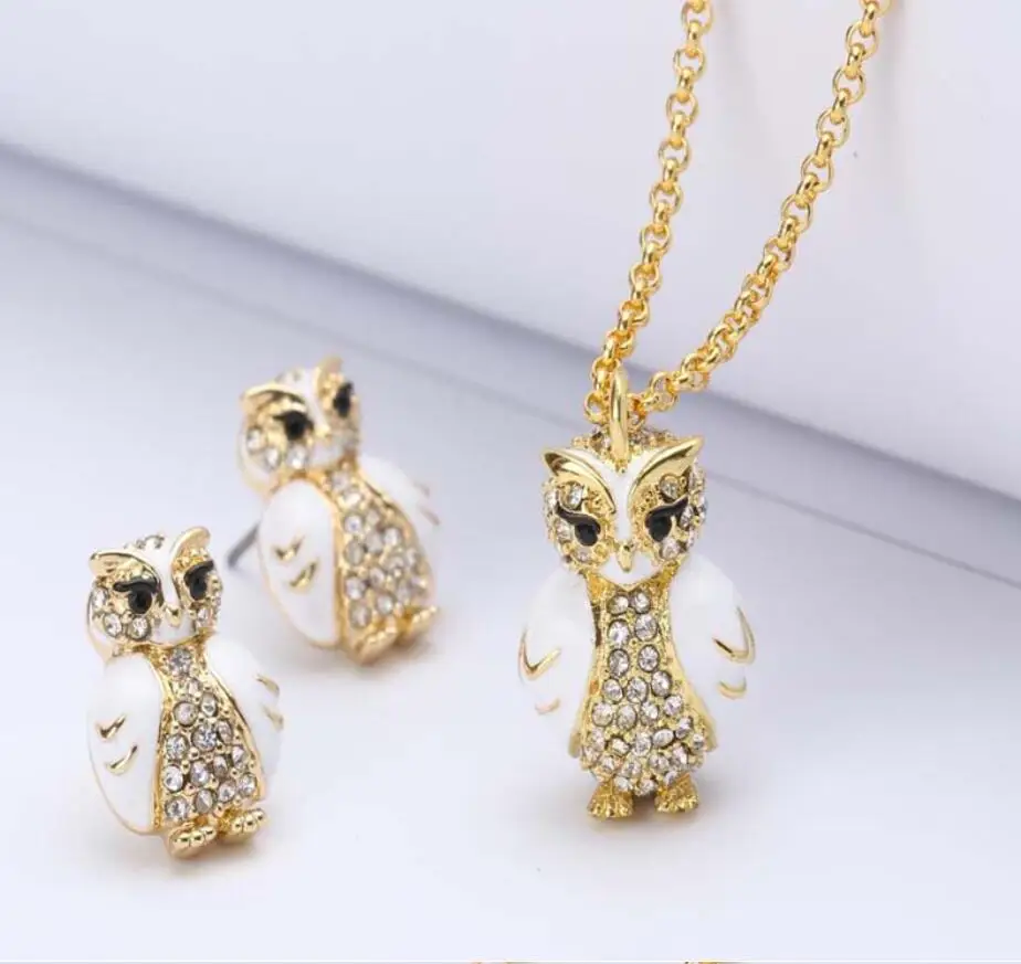Earrings Necklace Owl Owl Bracelet Necklace Earring Necklace