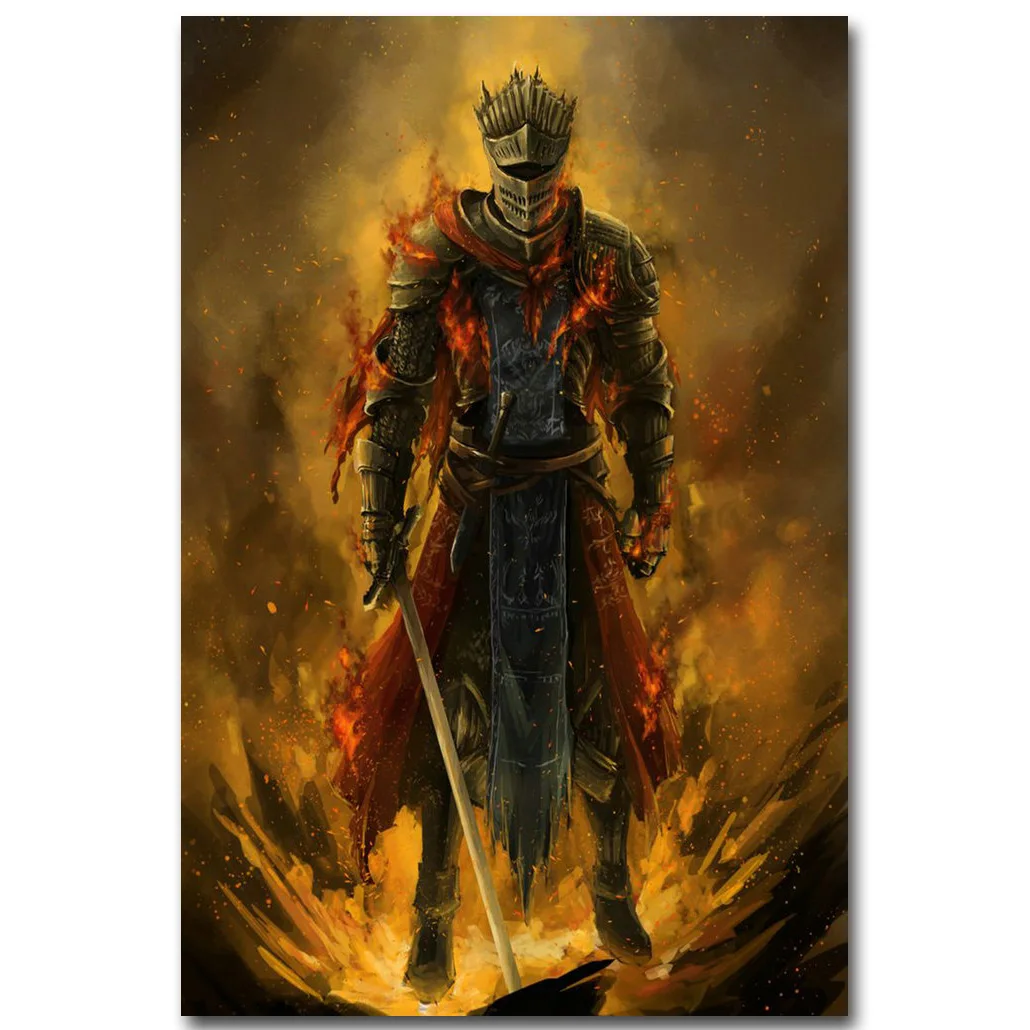 

Dark Souls 3 Art Silk Fabric Poster Print 13x20 20x30inch Hot Game Picture for Living Room Wall Decoration Gift 002