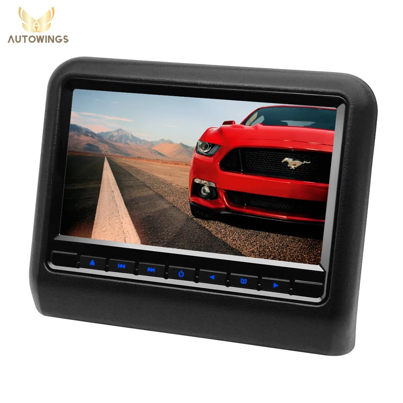 9 Inch Car Headrest Monitor With 800*480 Screen Built in Speaker