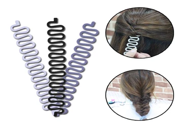 

500pcs/lot Fast Shipping French Women hair braiding tool roller Magic Twist Styling Bun maker Locks Weaves