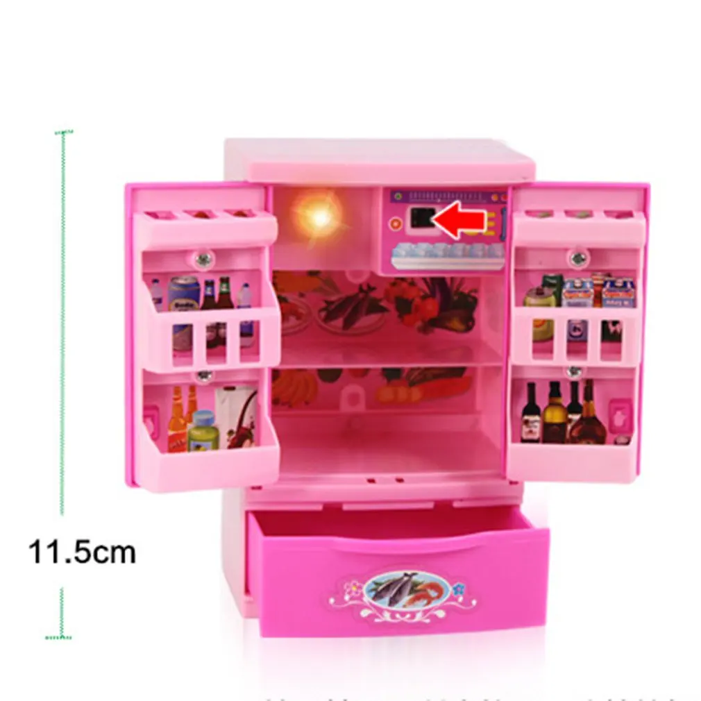 محاكاة المعيشة الأثاث محاكاة الثلاجة ل الطفل